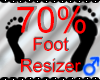 *M* Foot Resizer 70%