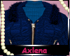 AXLCrop Fall Jacket Blue