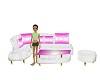 PinknWhite Pose couch
