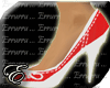 Red&White Sneaker Heels