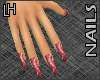 Long red nails stylish