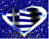 greek glitter flag