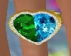 Emerald-Topaz Ring