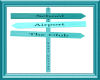 Directional Sign 2 Teal