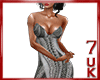 !7 Charcoal Feather Gown