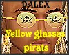 glasses pirats yellow