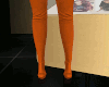 Orange Suede Boots