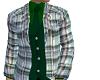 green plaid3 piece suit