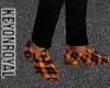 Orange Plaid Loafers