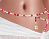 Tropical Waist Beads Red