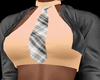Leather Short Set-Peach
