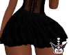ruffle skirt (black)