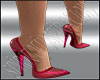 Transp Dark Pink heels
