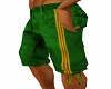 aus green/gold shorts
