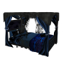 |CR|Dark Blue Canopy Bed