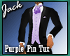 Purple Pin Tux Tails