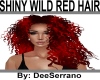 SHINY WILD RED HAIR