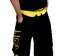 Black yellow King Pants