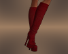 (X) Leather boots red