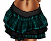 Turquoise Plaid Skirt