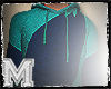 MH|X.Aqua fleece hoodie