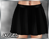 Black pleated mini skirt