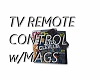TV remote control w/Mags