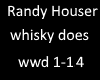 Randy Houser whisky does