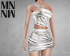 Silver Wrap Dress