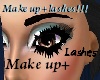 make up and lashes