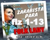Folk Lady-Zarabista para