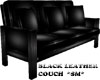 *SM*Blk Leather Couch