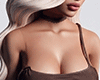 Low-Cut Tank Top Brown
