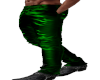 M Green Leather Pants