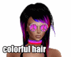 colorful hairstyle
