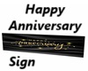 Happy Anniversary Sign