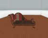 Red & Brown Chaise