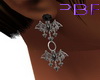 PBF*Gothic Bat Earrings