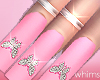 Butterfly Pink Nails