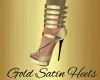 Gold Satin Heels