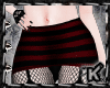 |K|Skirt+Socks red&Black