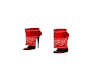 {B}Red Body Suit Boots-F