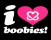 I<3Boobies Sticker Pink