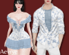 Flor Blue Polo M