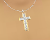Mens Diamond&Gold Cross