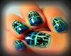 CRACKLED AQUA NAIL