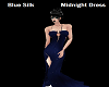 Blue Silk Midnight Dress