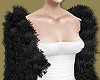 Black Cropped Fur Jacket