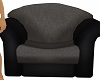 black and grey lux chair