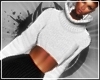 qSS! White Crop Sweater